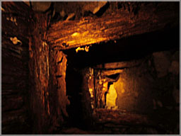 Inside the century old adit that led to the Gormley Stope