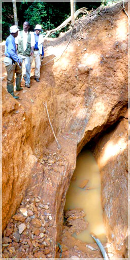 Hard Rock Mining Site on Gold Hill / Belefuani Toto Range