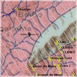 Soil Grid over Gold Hill on 400 meter intervals – Belefuani Toto Range