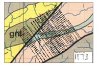 Close up of the geochemical grid and soil results on the Grand Kru concession  / Grand Kru