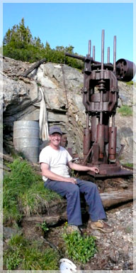 1925 Stamp Mill packed up the mountain by the old-timers